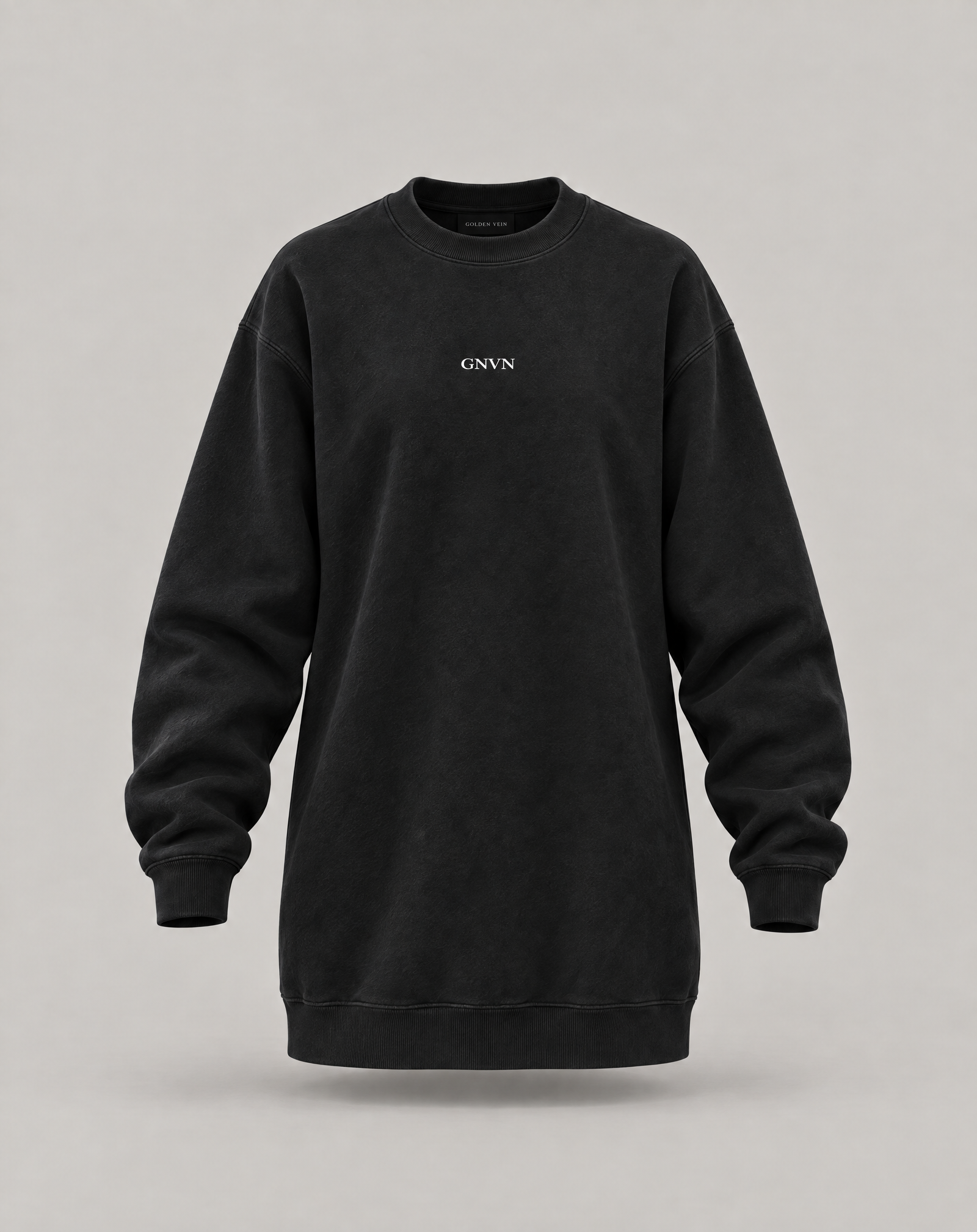 Golden Vein CORE Vintage Wash Sweat Dress – Black