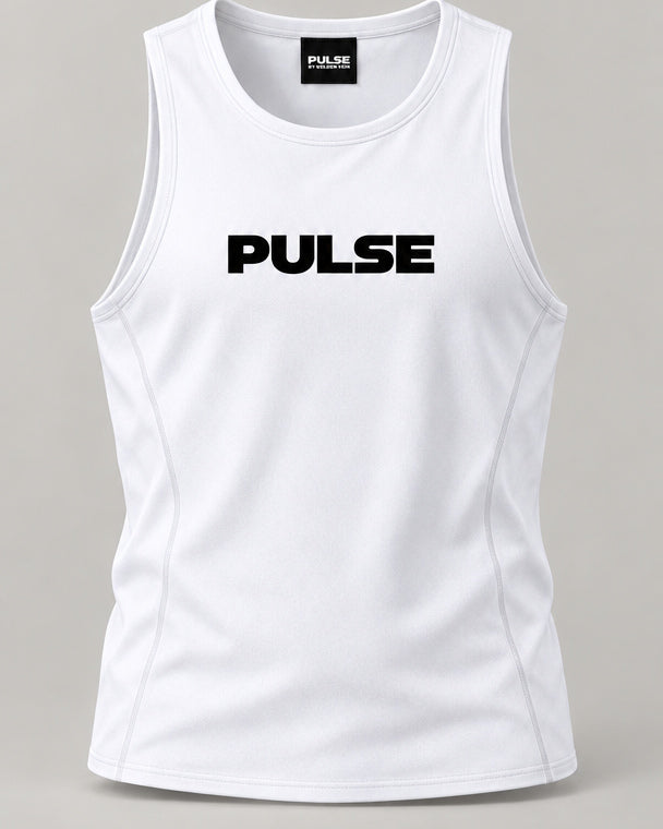 PULSE™ Jacquard Training Tank – White