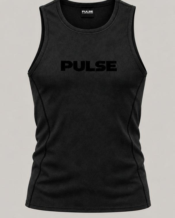 PULSE™ Jacquard Training Tank – Black