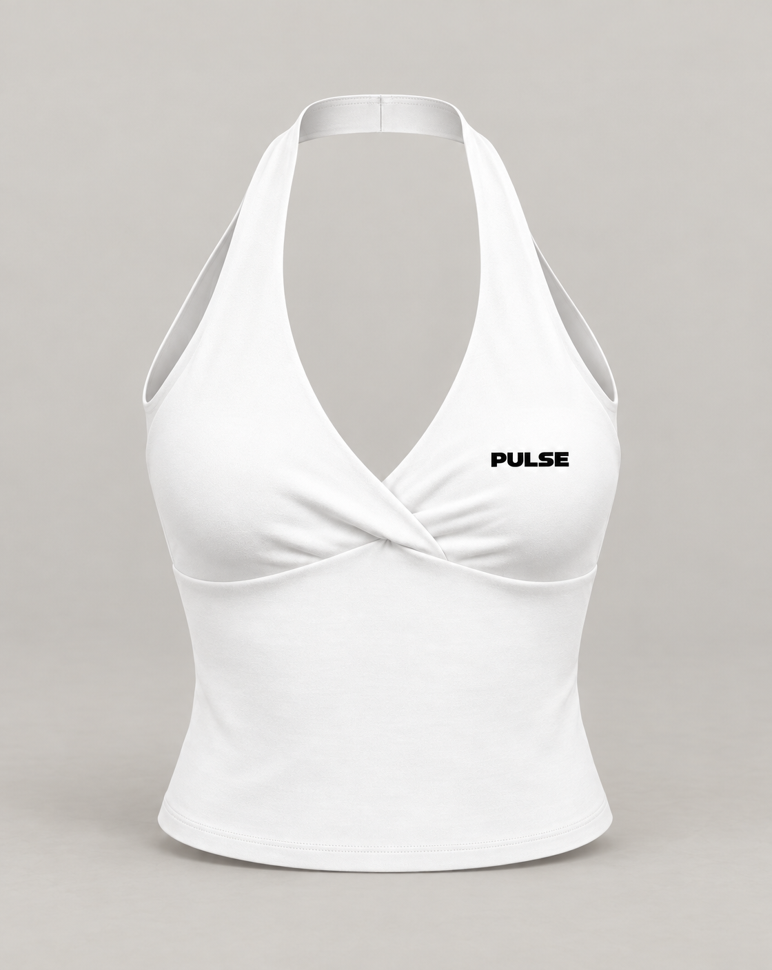 PULSE™ SPECTRE Halter Tank Top – Weiß