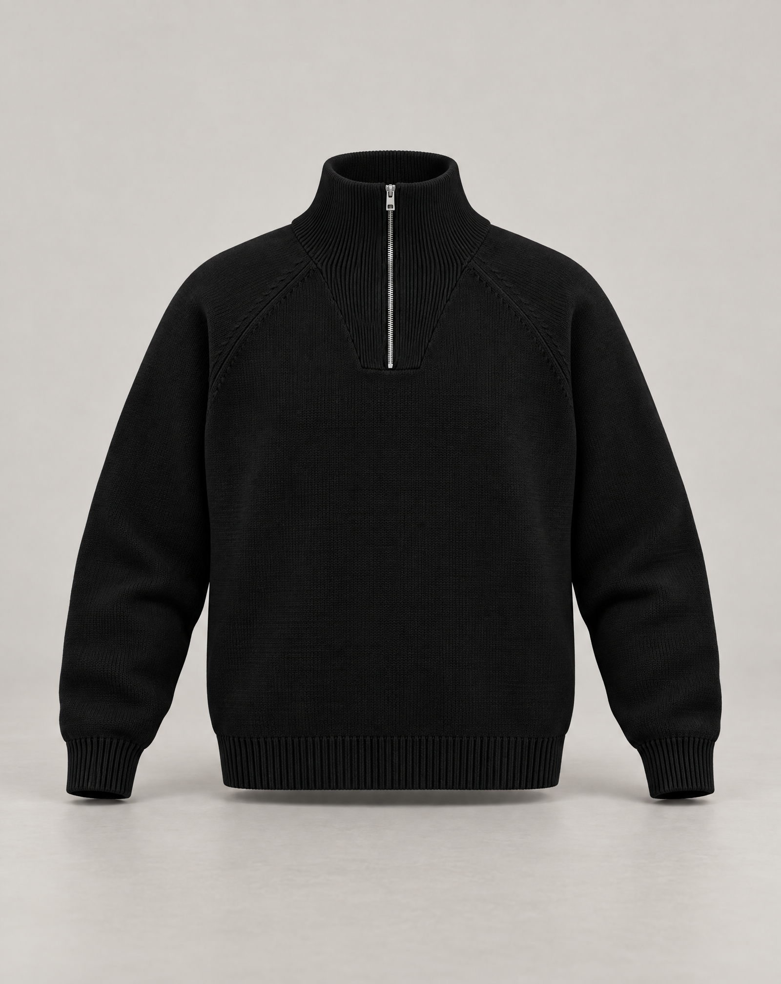 Golden Vein 750 GSM Quarter-Zip – Black