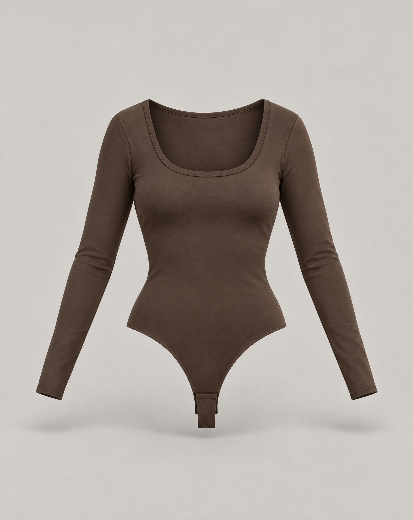 Golden Vein Flow Long Sleeve Bodysuit – Coffee