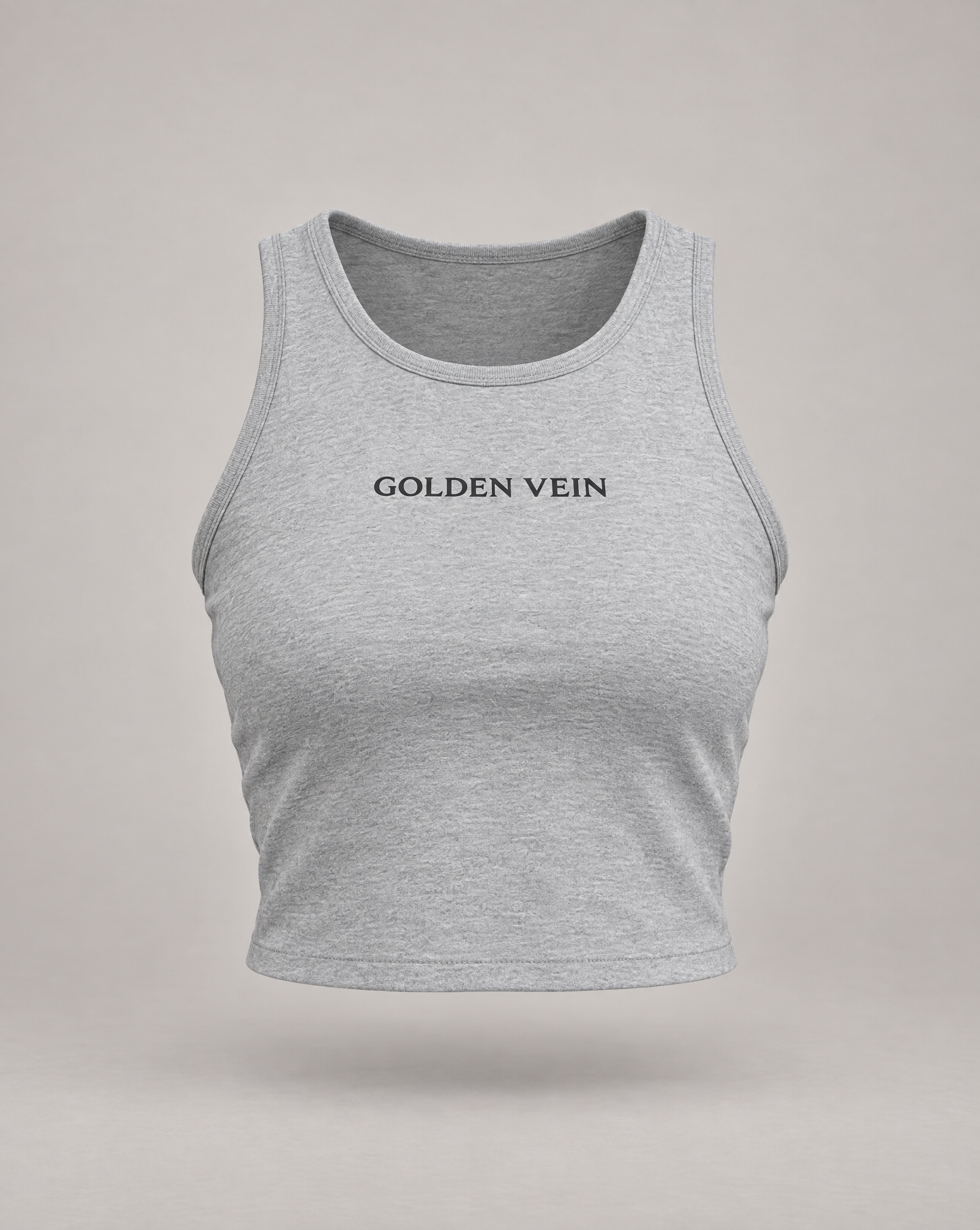 Golden Vein Crop Tanktop – Crop Tanktop · Damen · Grau