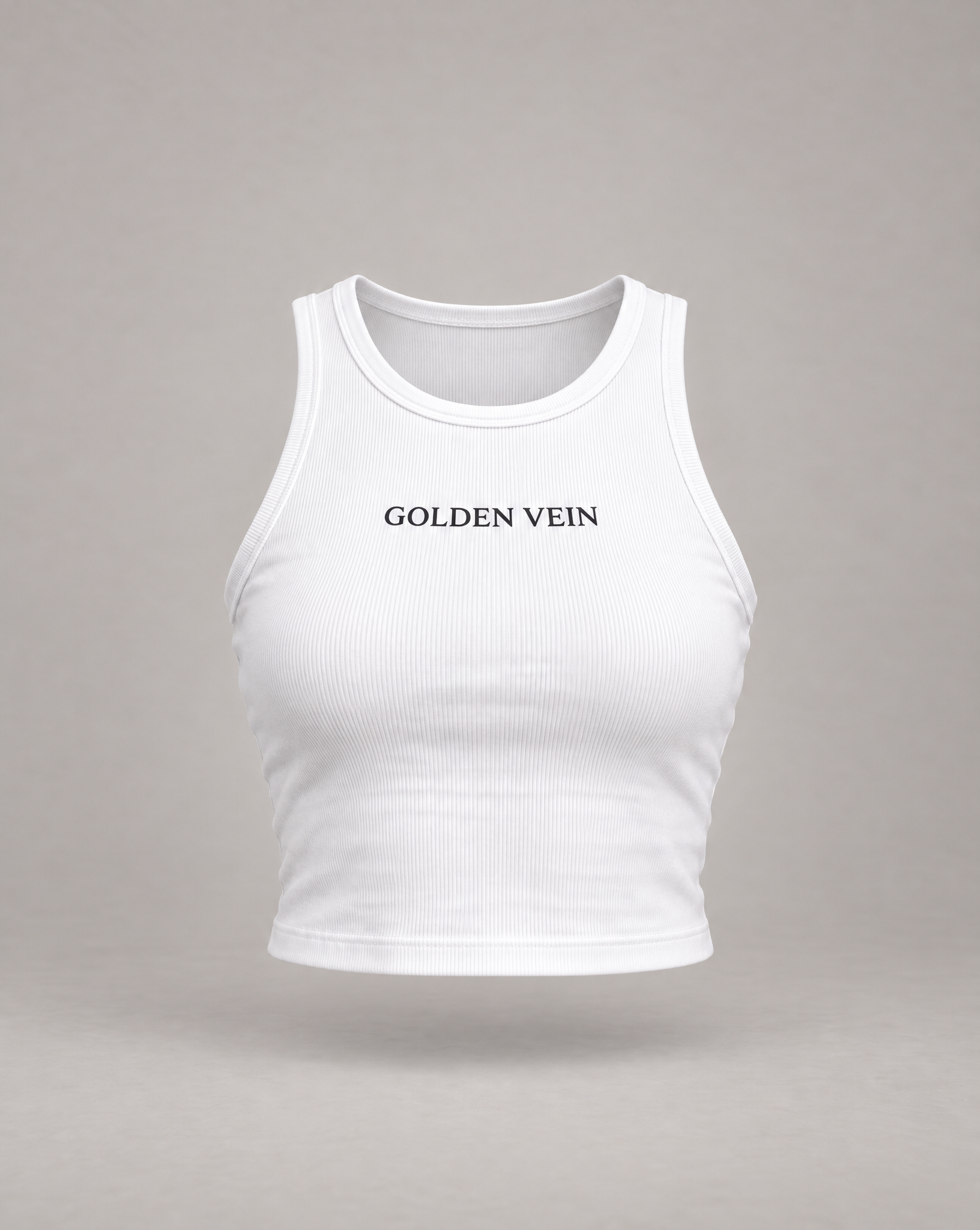 Golden Vein Crop Tanktop – Crop Tanktop · Damen · Weiß