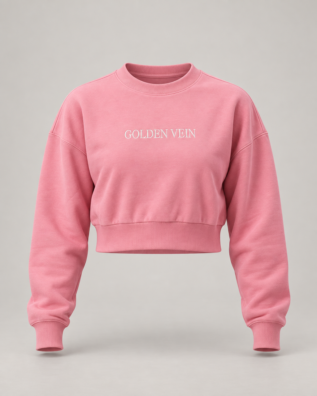 Golden Vein Cropped Sweater – Cropped Sweater · Damen · Pink