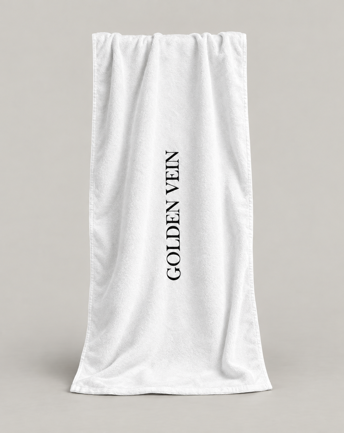 Golden Vein Bath Towel – Badetuch · Weiß