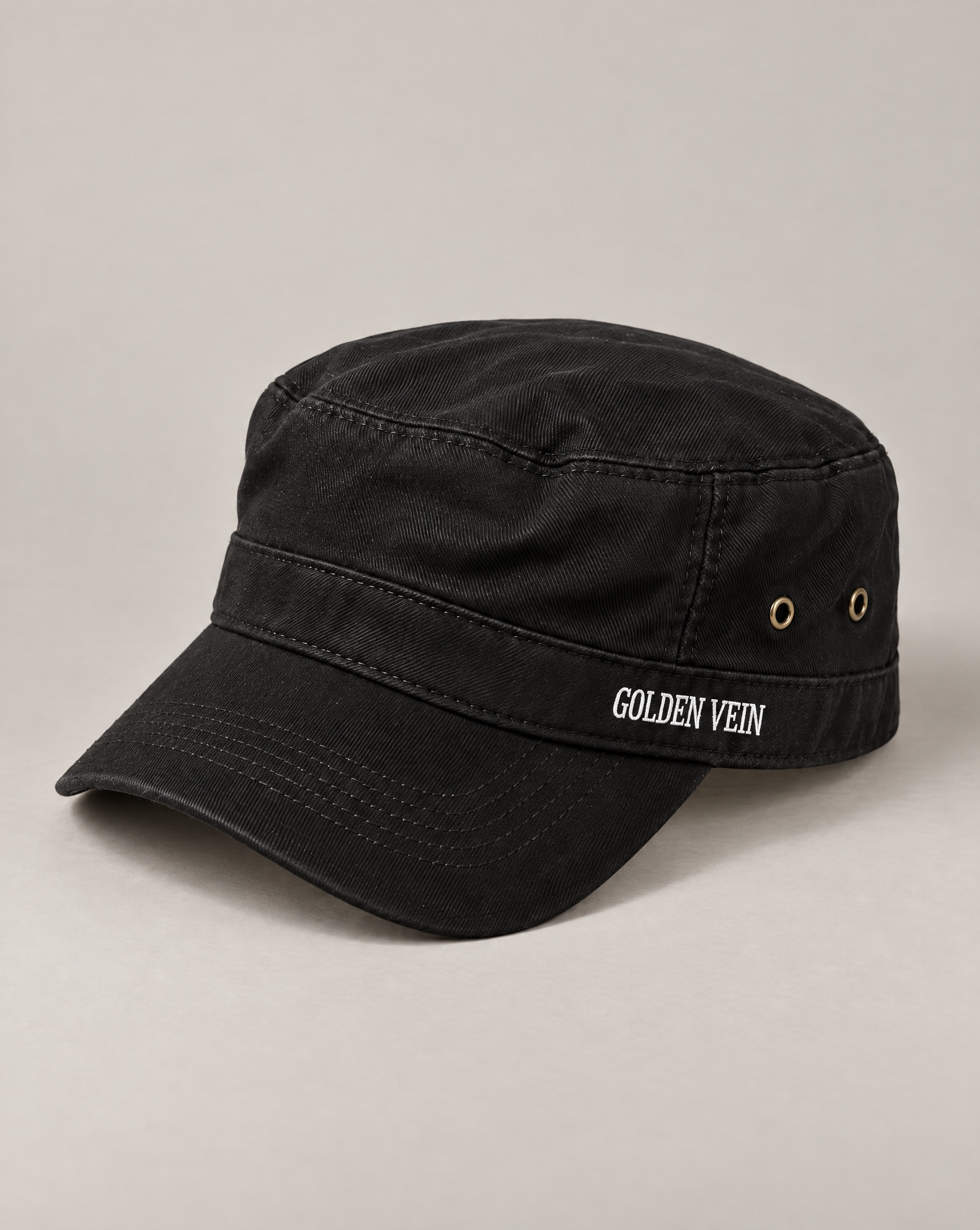 Golden Vein Military Cap – Military Cap · Unisex · Schwarz