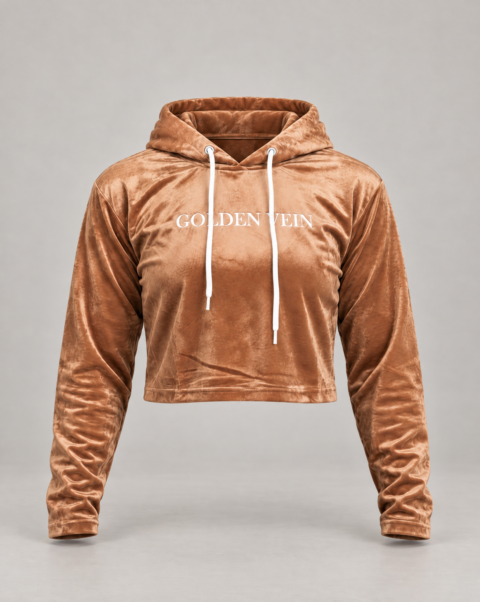 Golden Vein Velvet Cropped Hoodie Limited – Velvet Cropped Hoodie · Damen