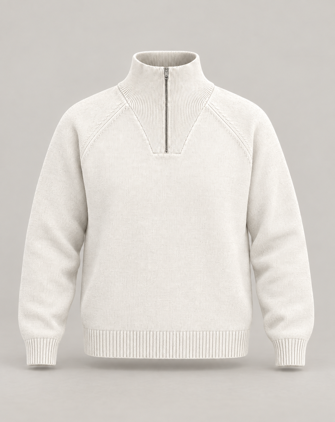 Golden Vein 750 GSM Quarter-Zip – 750-GSM Quarter-Zip Sweatshirt · Unisex · Beige